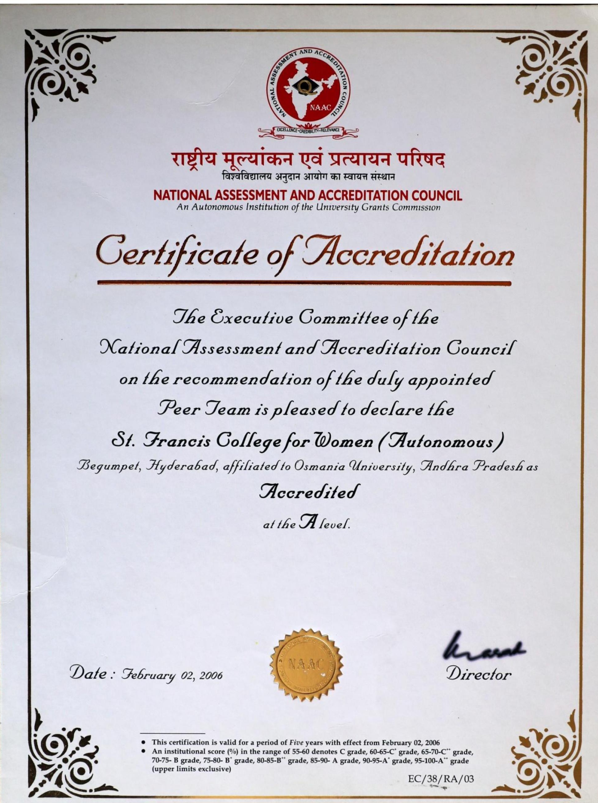 Cycle II Accreditation